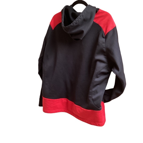 Under Amour red/black hooded sweatshirt, size XL - Picture 3 of 6